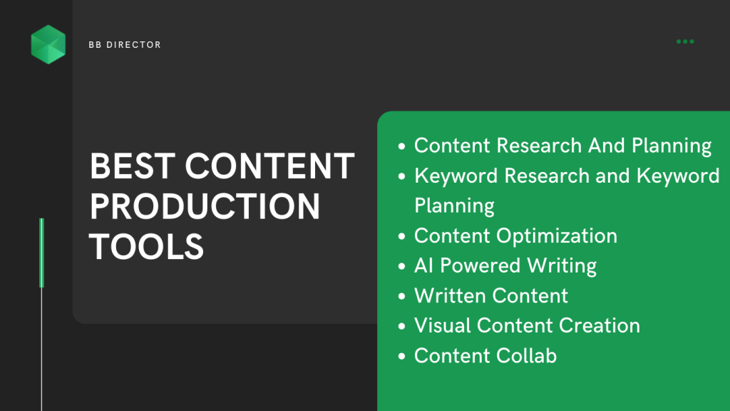 best content production tools