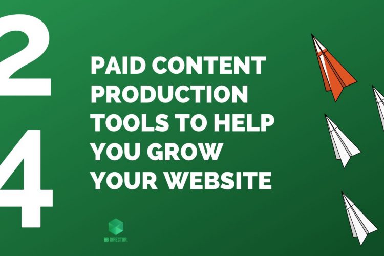 the article showcases 24 of the best paid content production tools