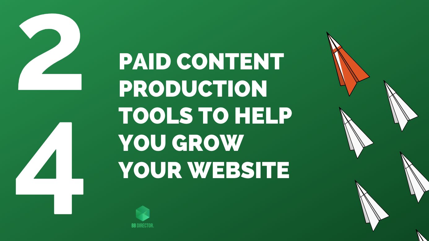 the article showcases 24 of the best paid content production tools