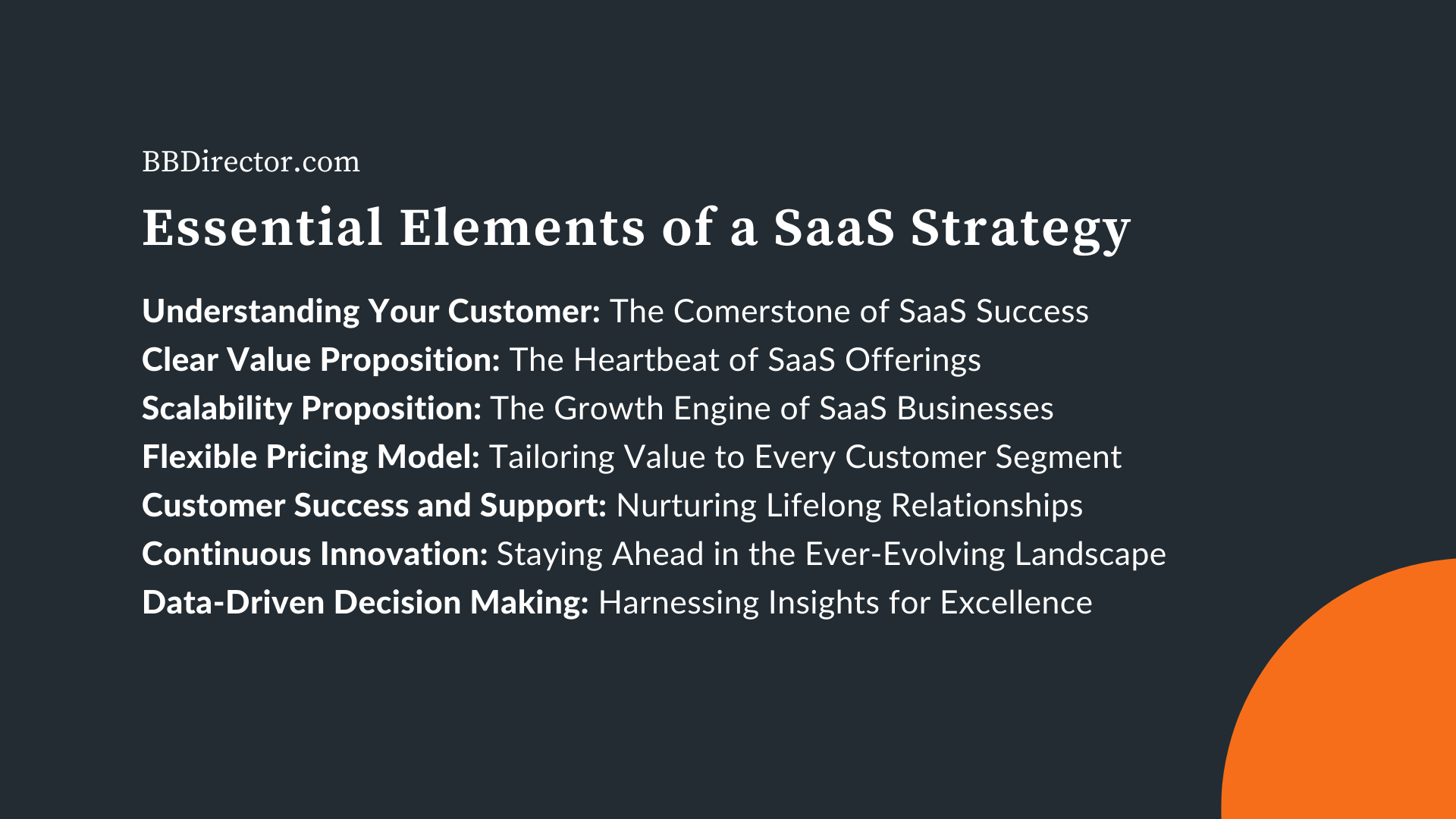 elements of a saas strategy