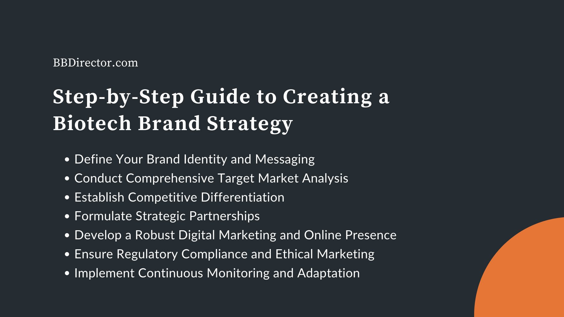 guide to creating a biotech brand strategy