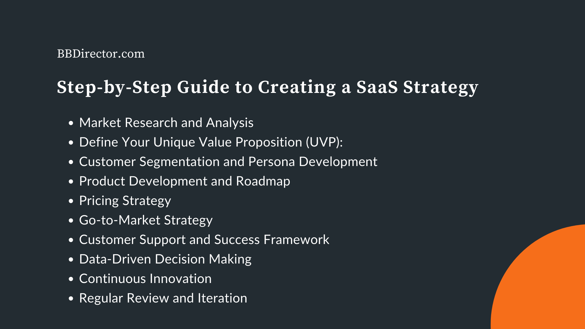 guide to create a saas strategy