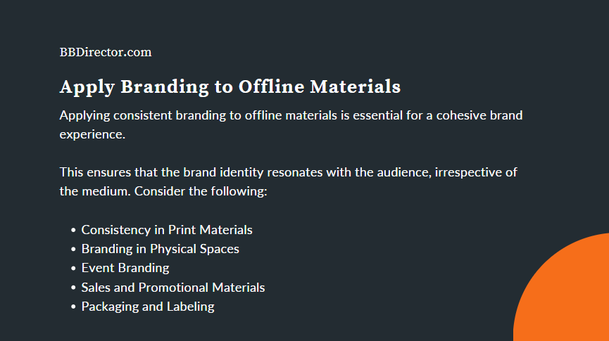 Apply Branding to Offline Materials