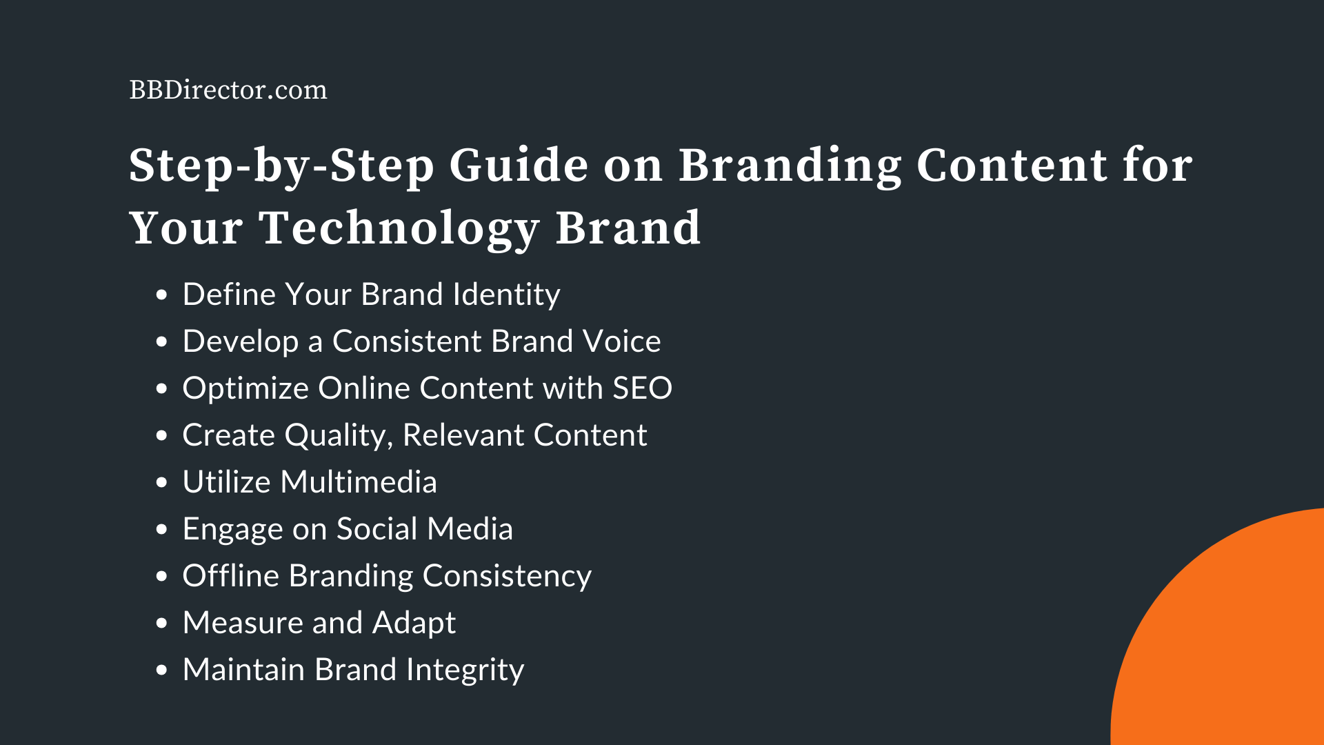 Guide on Branding Content for Your Technology Brand