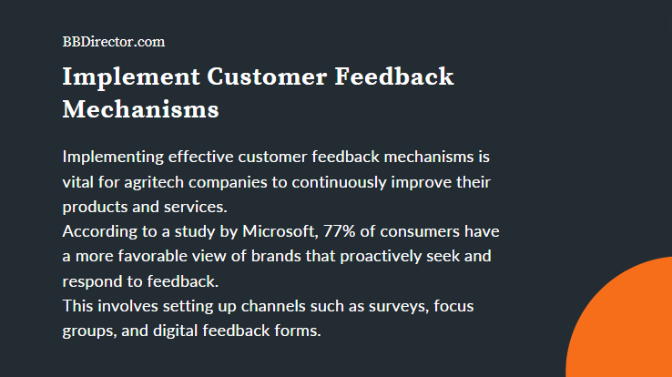 Implement Customer Feedback Mechanisms