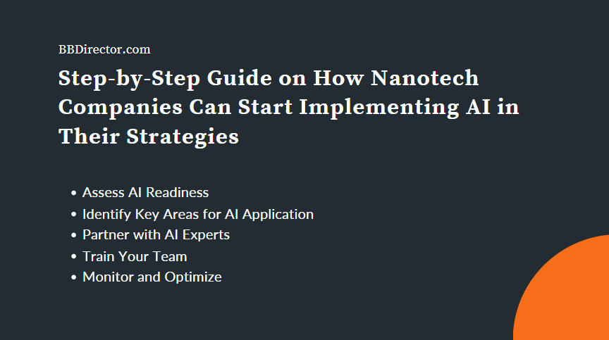 Step-by-Step Guide on How Nanotech Companies Can Start Implementing AI in Their Strategies