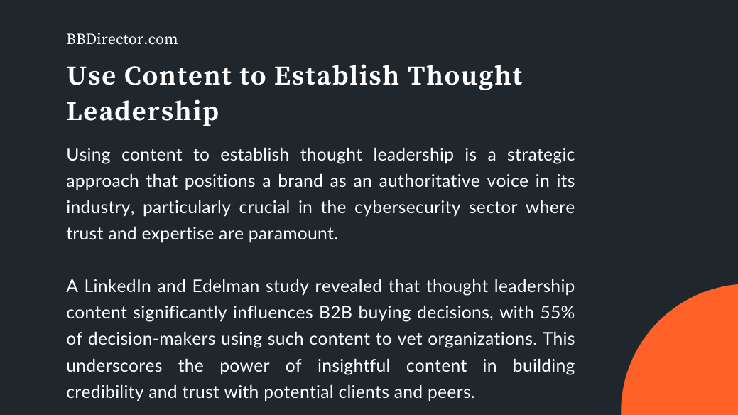 Use Content to Establish Thought Leadership