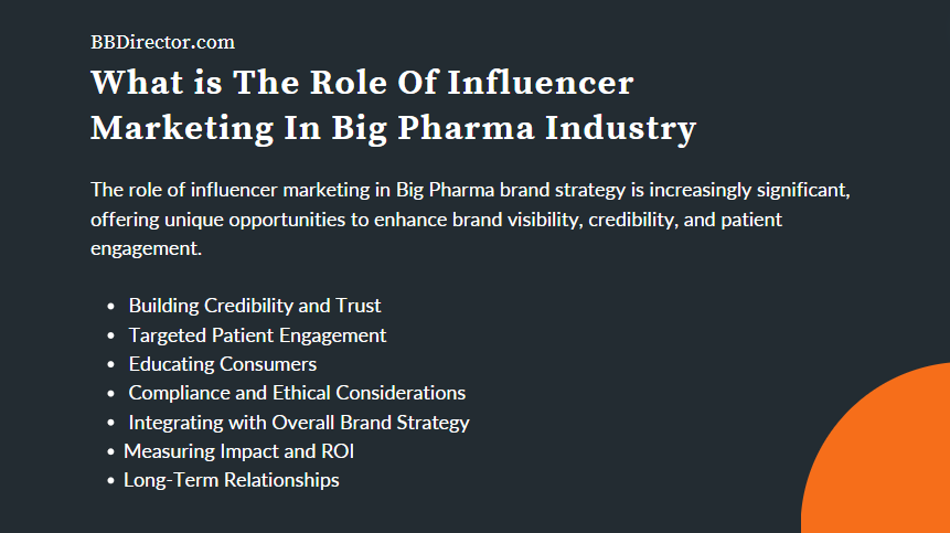 The Role Of Influencer Marketing In Big Pharma Brand Strategy