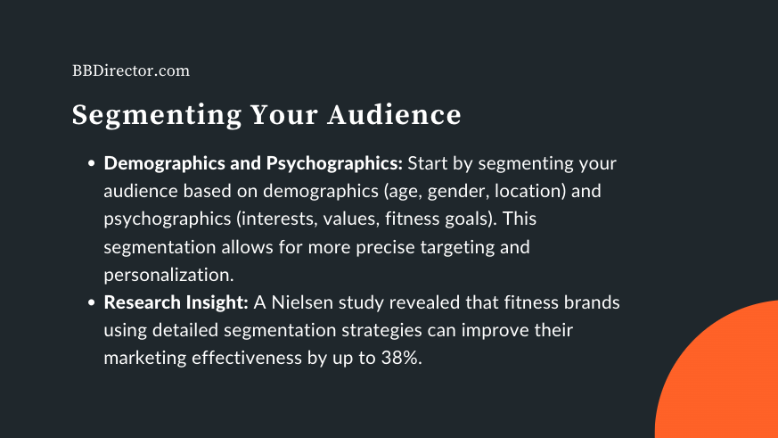 Segmenting Your Audience as part of your fitness brand strategy