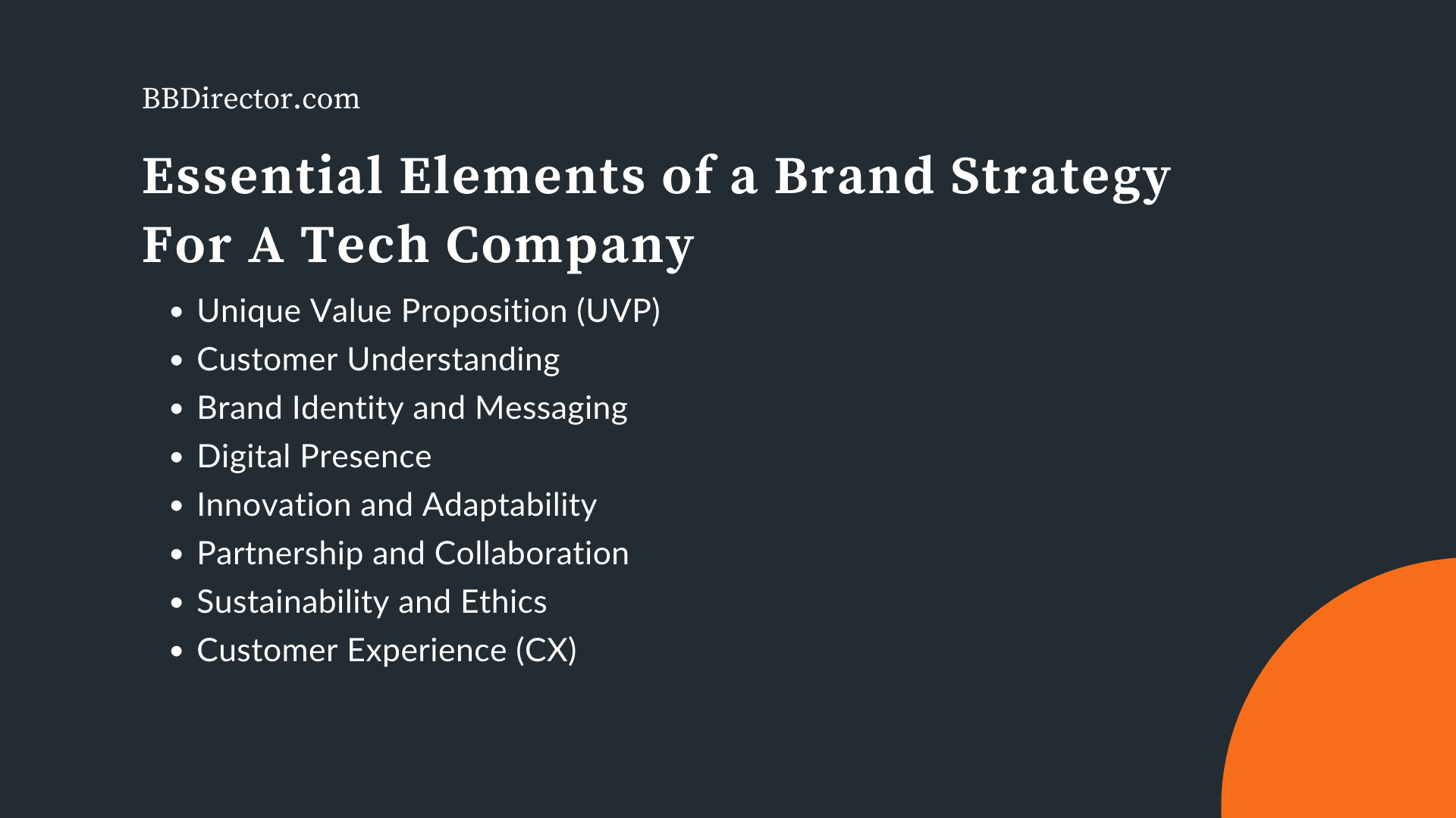 essential ellements of a tech brand strategy