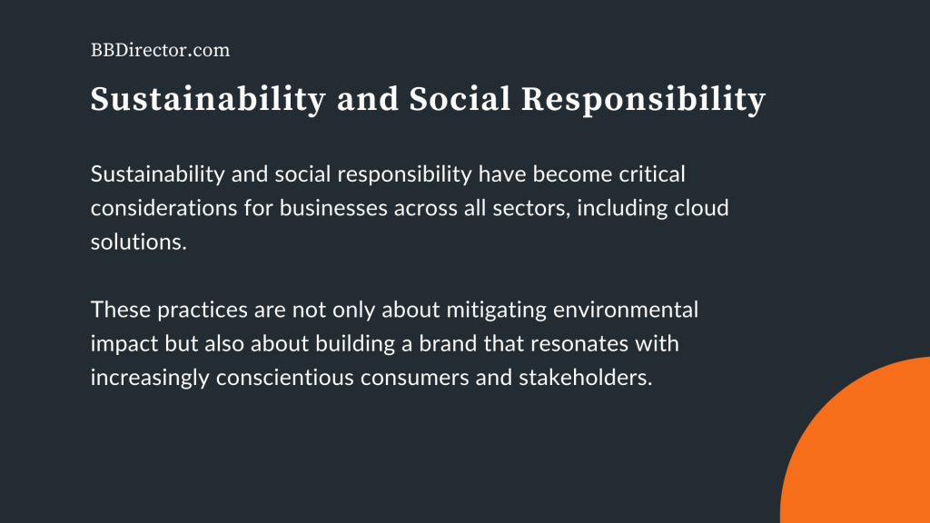 Sustainability and Social Responsibility