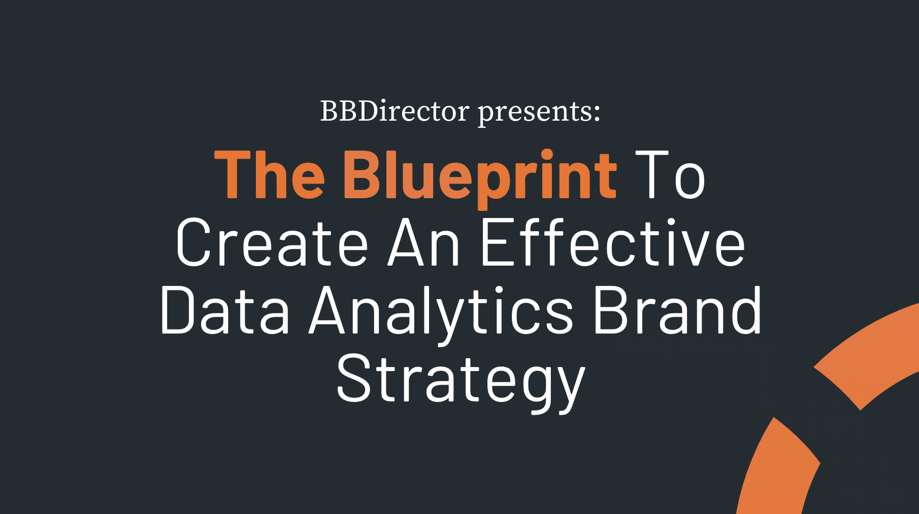 brand strategy guide for data analytics companies
