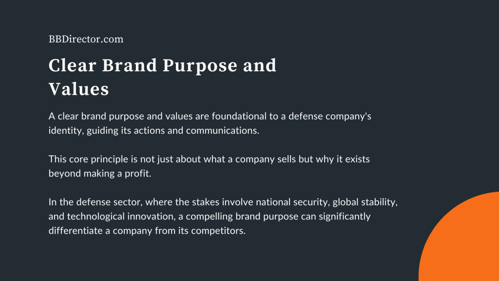 Clear Brand Purpose and Values