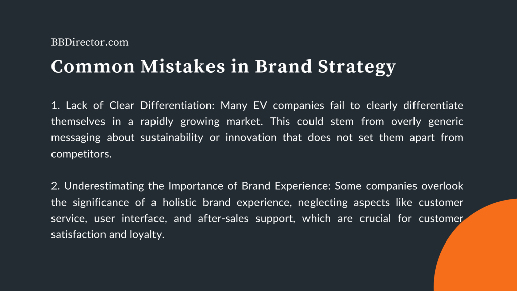 Common Mistakes in Brand Strategy for EV Companies