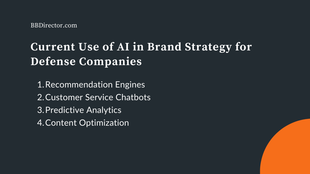 Current Use of AI in Brand Strategy for Defense Companies 