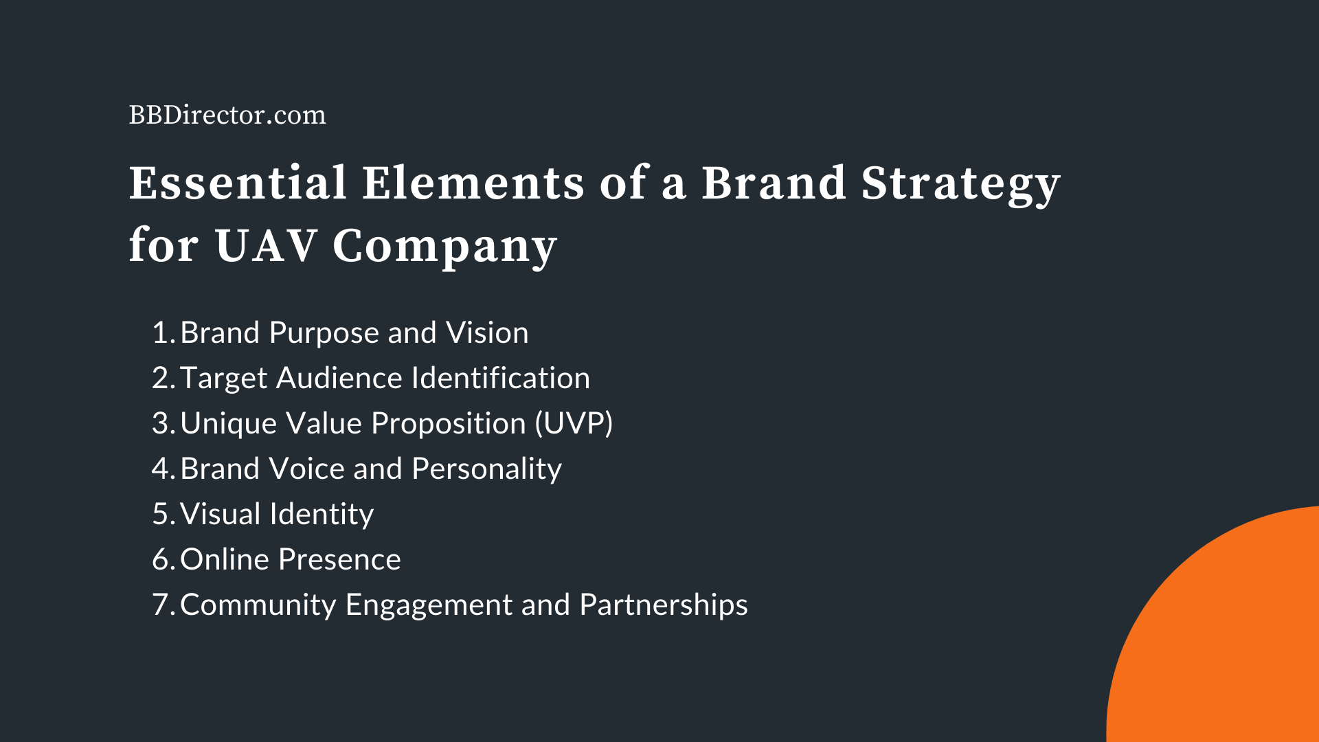 Essential Elements of a Brand Strategy for UAV Company