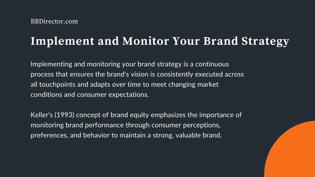 Implement and Monitor Your Brand Strategy