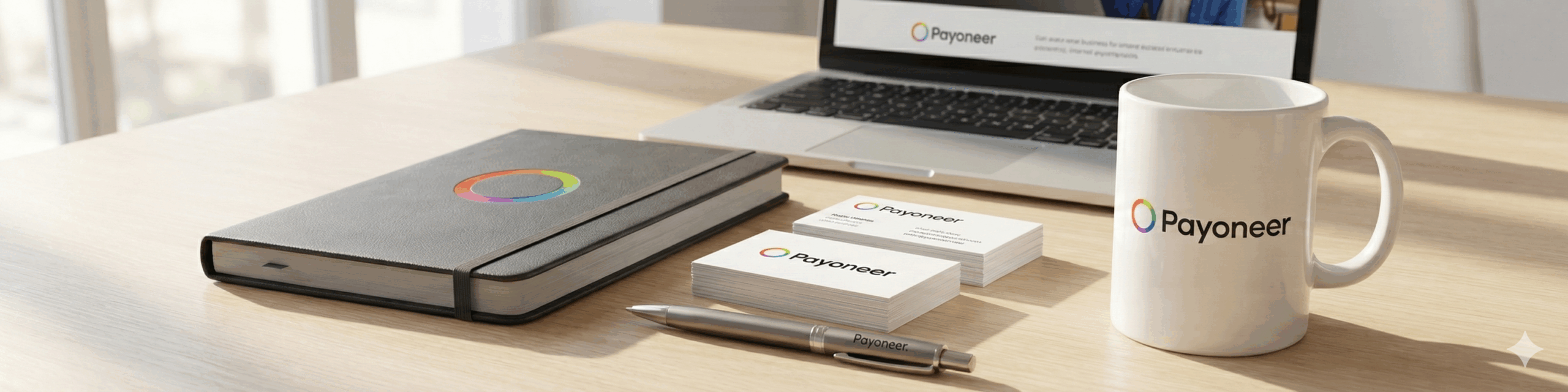 Payoneer logo mockup