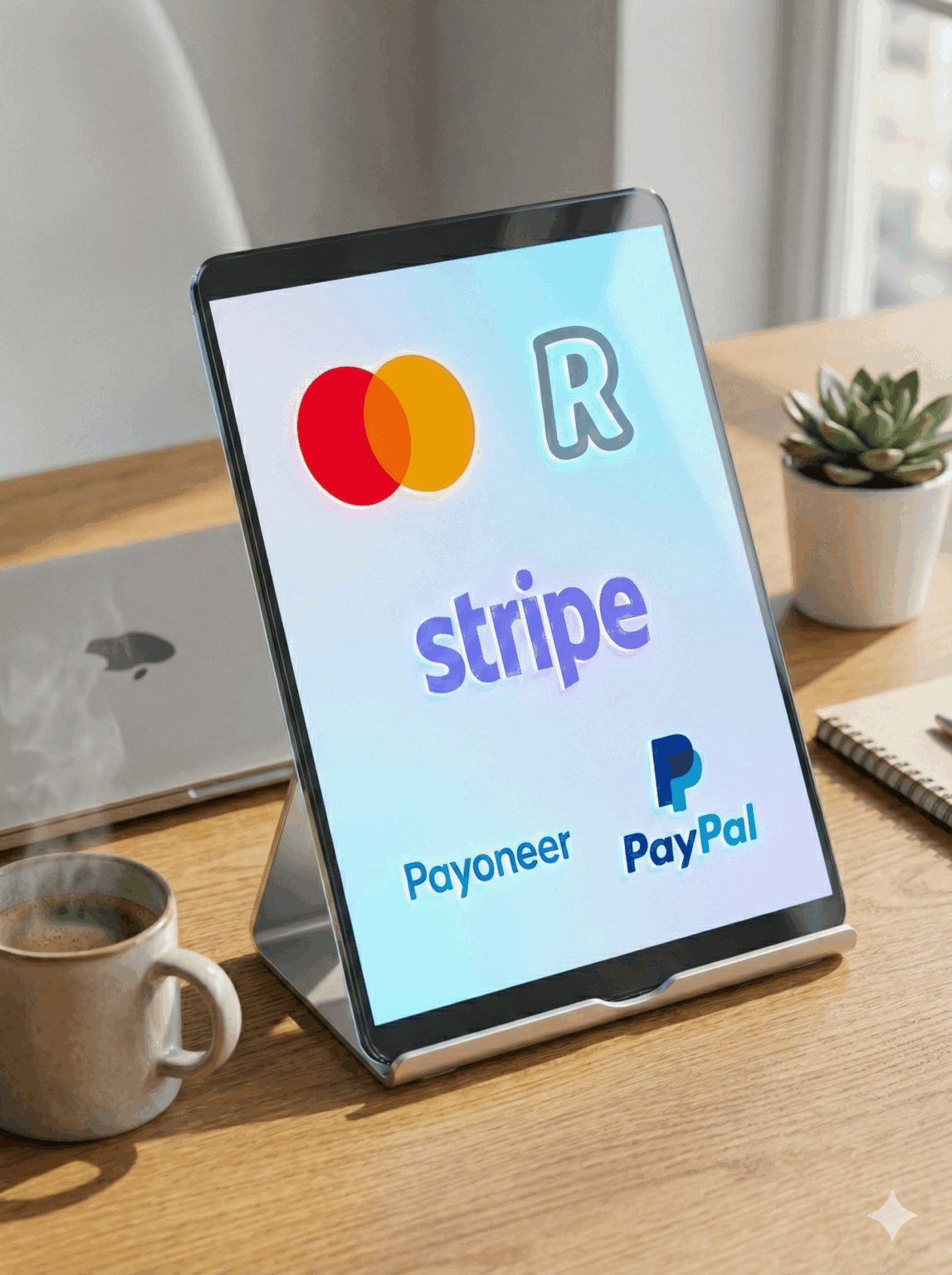 fintech combined logo mockup