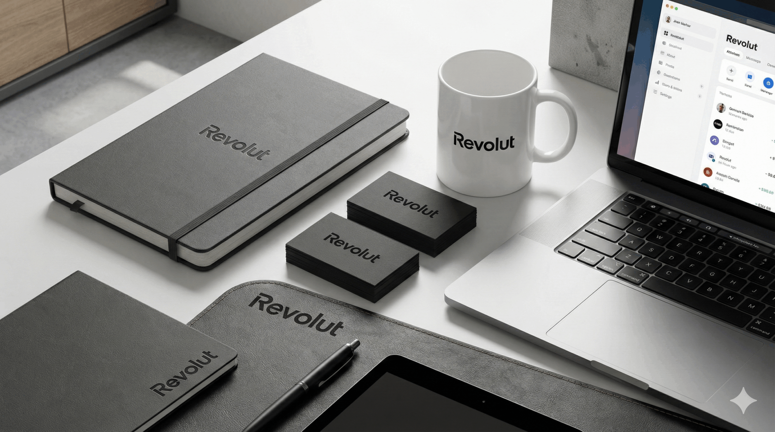 revolut logo mockup