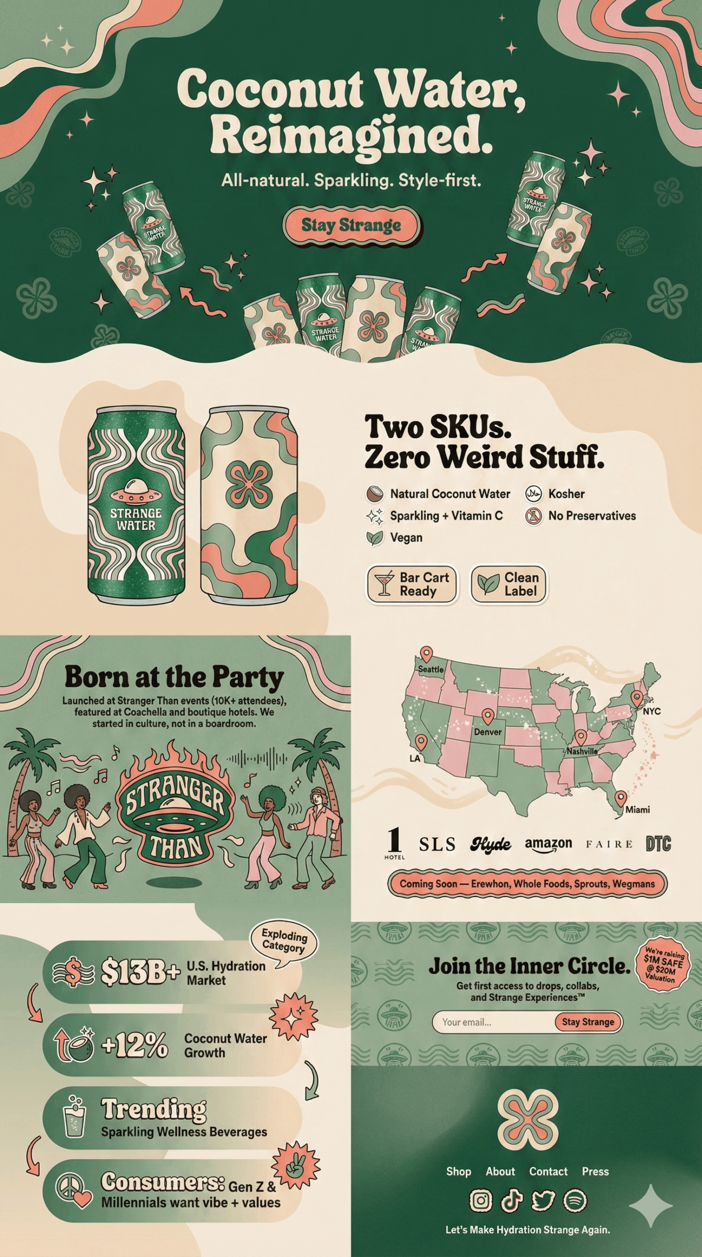 coconut water web landing page