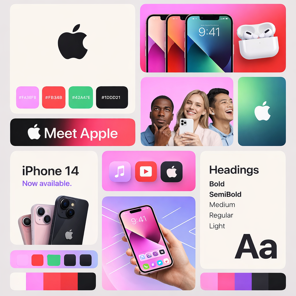 Apple Brand Identity Design Mockup
