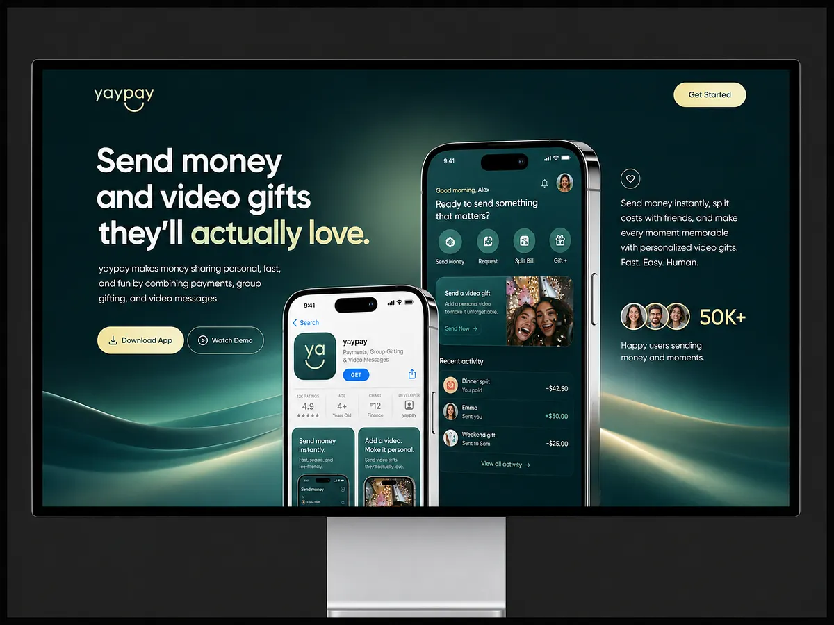 fintech website design portfolio