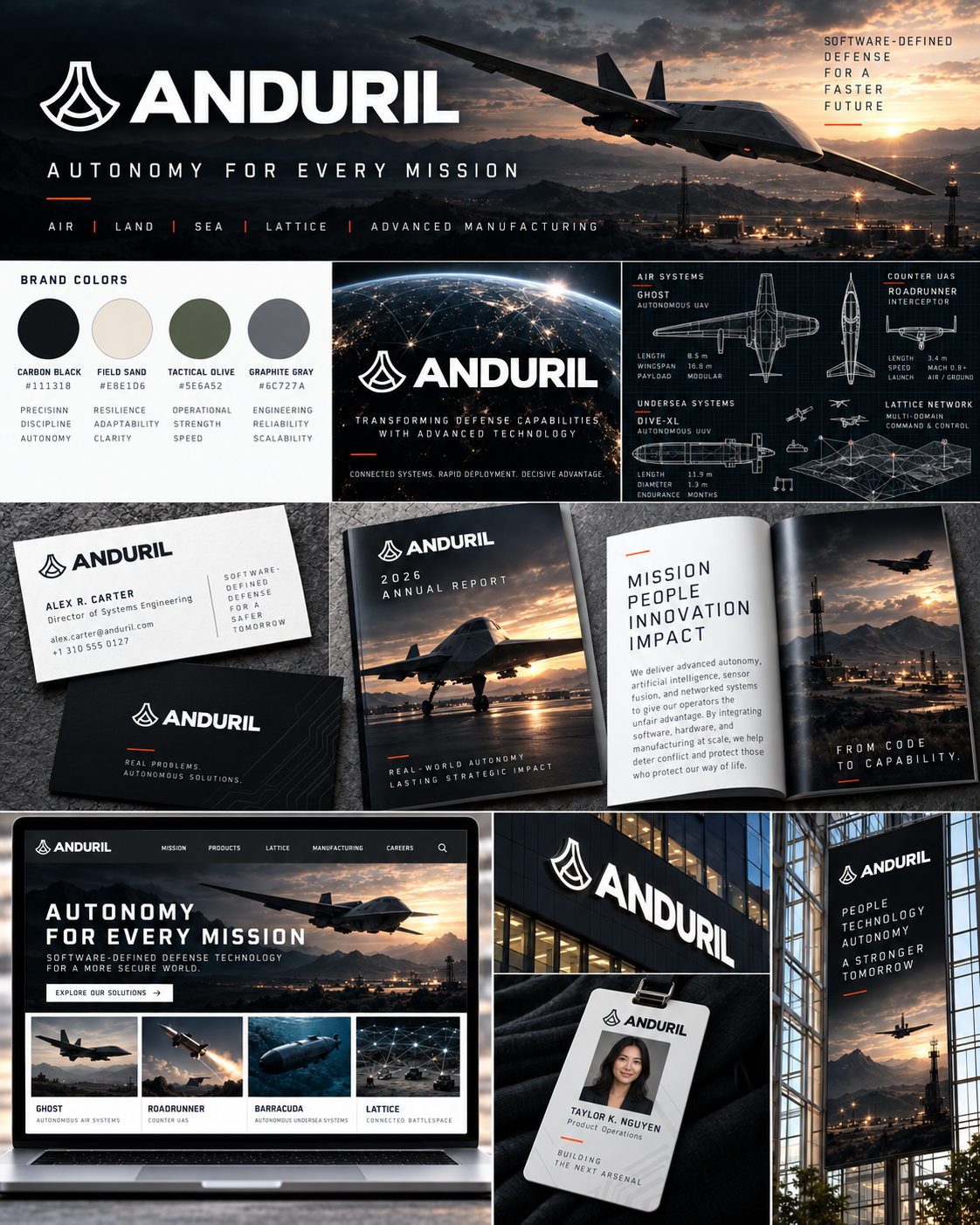 Anduril Autonomy Brand Launch Board