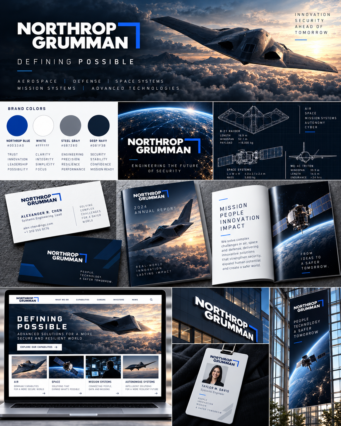 Northrop Grumman Brand Identity Moodboard
